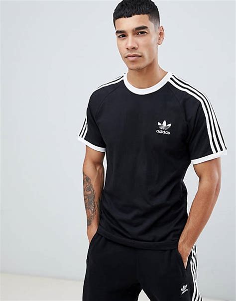 adidas originals adicolor california schwarzes t-shirt mit raglanärmeln dm 7630|Adidas originals adicolor.